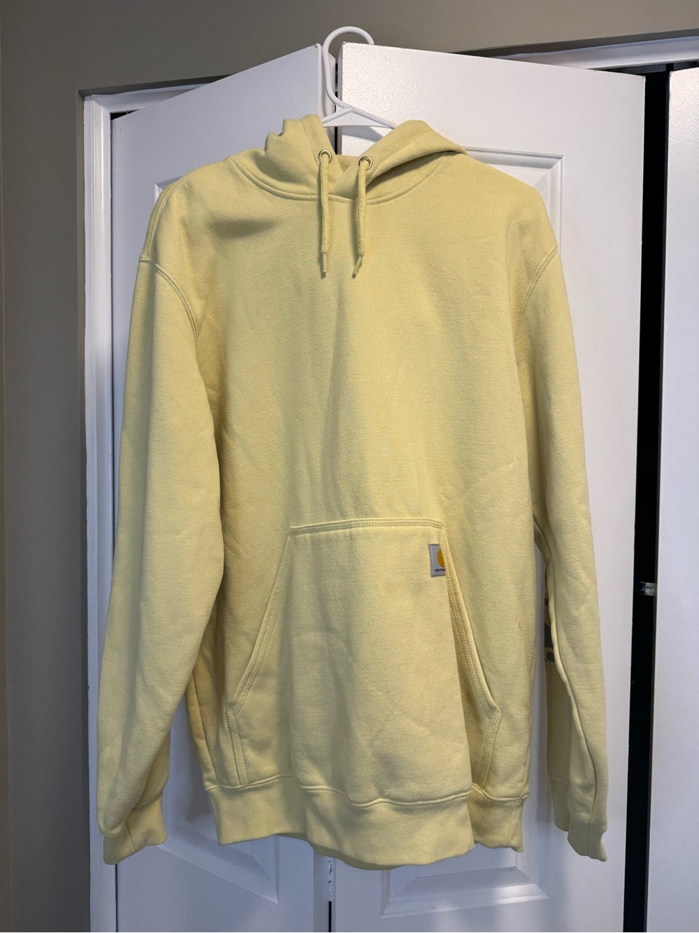 Carhartt Light Yellow Hooded Pullover Sweatshirt